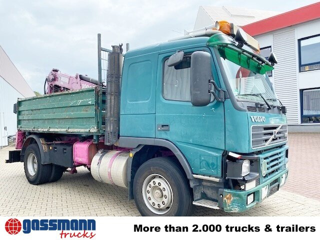 Tipper, Crane truck Volvo FM12-420 4x2 mit Heckkran Jonsered 1090,: picture 10