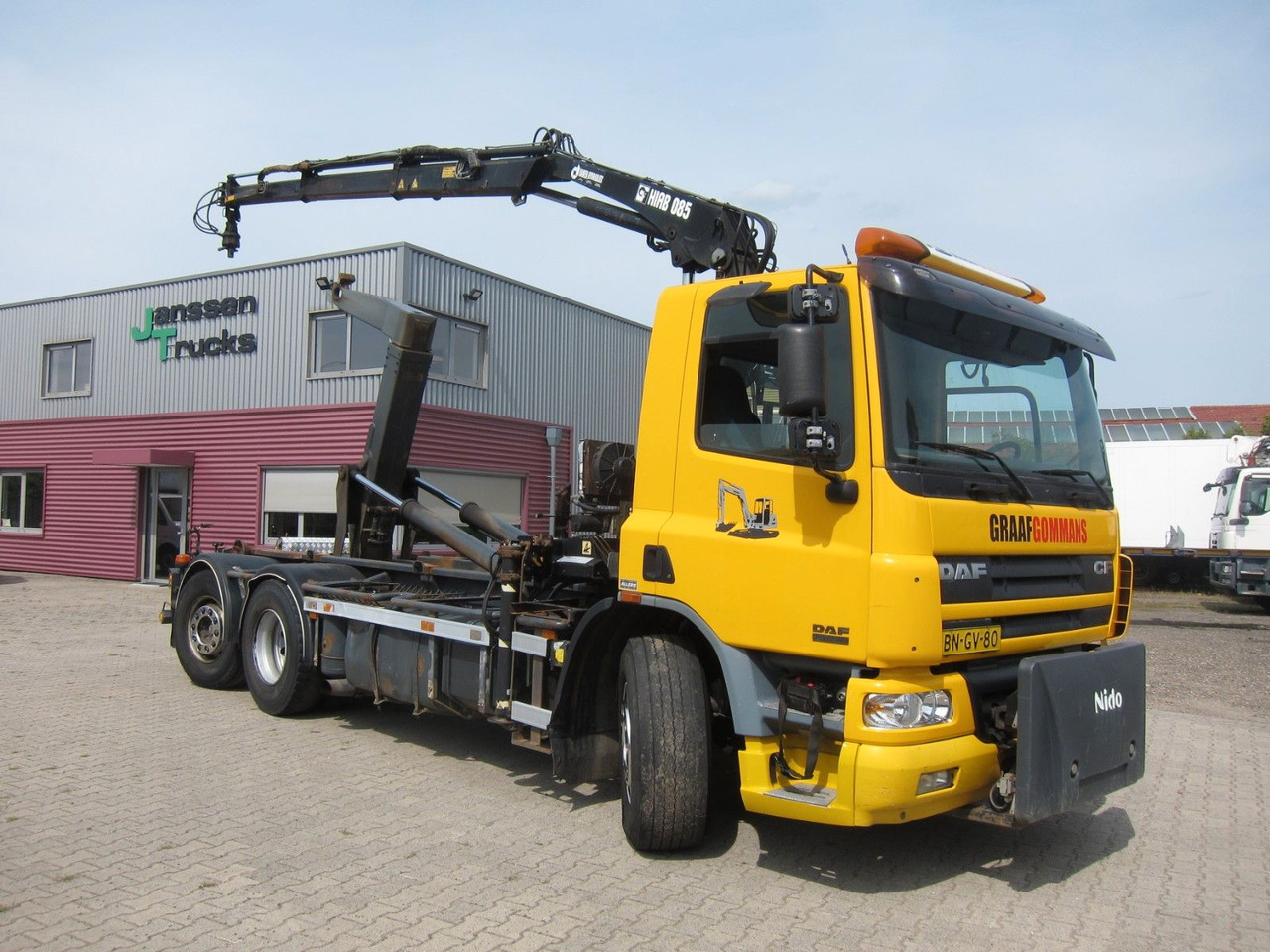 DAF CF 75 310 6X2*4 Hiab Kran Haken Manual Funk E3 - Hook lift truck, Crane truck: picture 1 DAF CF 75 310 6X2*4 Hiab Kran Haken Manual Funk E3 - Hook lift truck, Crane truck: picture 1