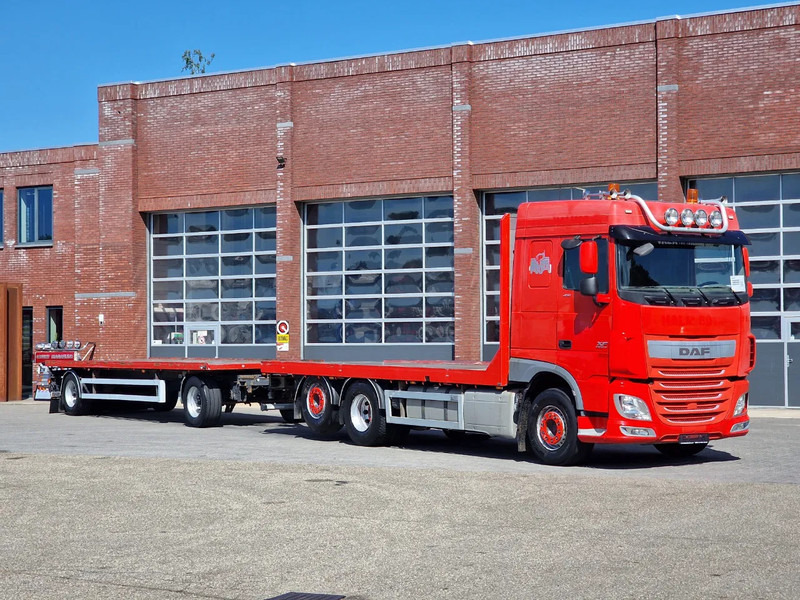 DAF XF 410 6x2 SpaceCab - Flatbed - Euro 6 + 2 axle trailer BPW - Dropside/ Flatbed truck: picture 1 DAF XF 410 6x2 SpaceCab - Flatbed - Euro 6 + 2 axle trailer BPW - Dropside/ Flatbed truck: picture 1