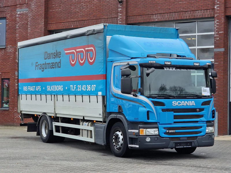 Scania P250 4x2 - Loadlift - Side boards - Full air - Euro 6 - Curtainsider truck: picture 1 Scania P250 4x2 - Loadlift - Side boards - Full air - Euro 6 - Curtainsider truck: picture 1