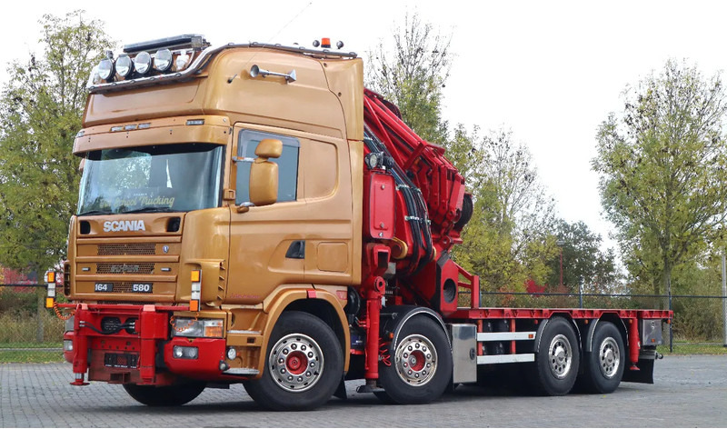 Scania R164-580 V8 8X2 | COPMA 990 | JIB | 6+4 EXT | WINCH | REMOTE - Crane truck: picture 1 Scania R164-580 V8 8X2 | COPMA 990 | JIB | 6+4 EXT | WINCH | REMOTE - Crane truck: picture 1