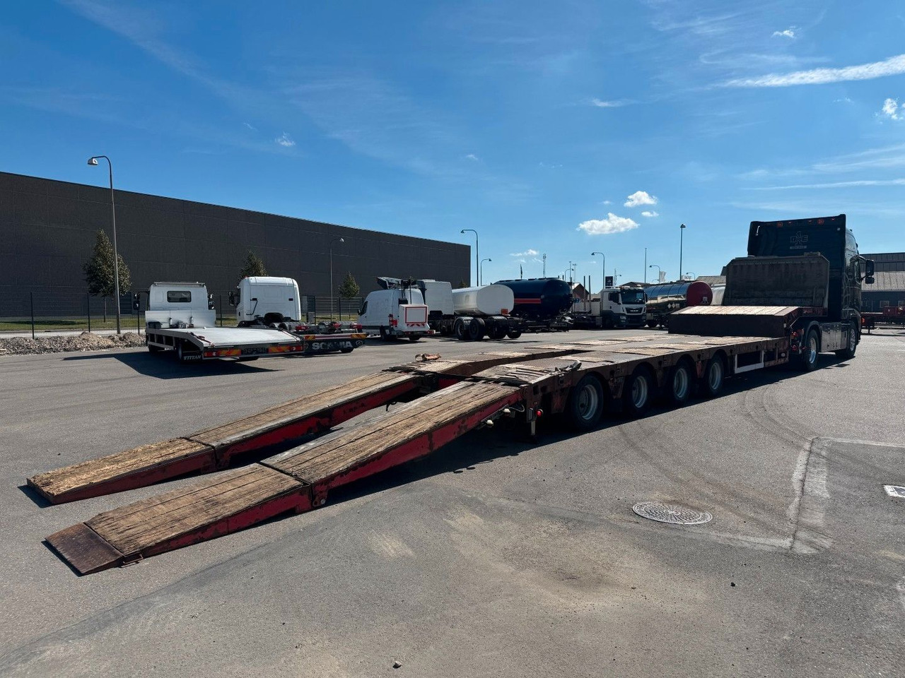 Low loader semi-trailer Kel-Berg Faymonville 4 axle Ausziehbar Tieflader: picture 6