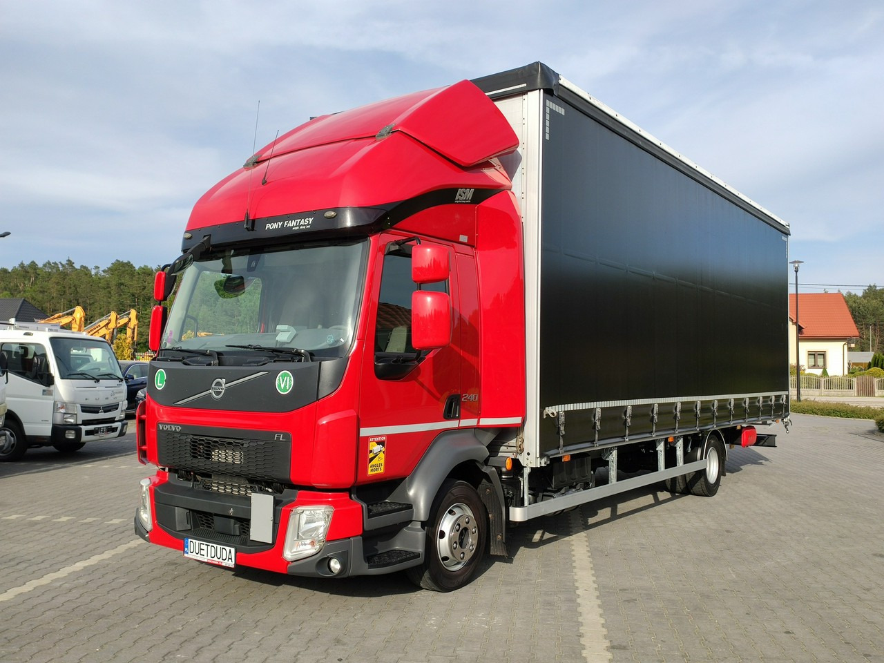Volvo FL12.240 E6 Firana Tył Drzwi Dach Zsuwany Bogato Wyposażony !!! - Curtainsider truck: picture 2 Volvo FL12.240 E6 Firana Tył Drzwi Dach Zsuwany Bogato Wyposażony !!! - Curtainsider truck: picture 2