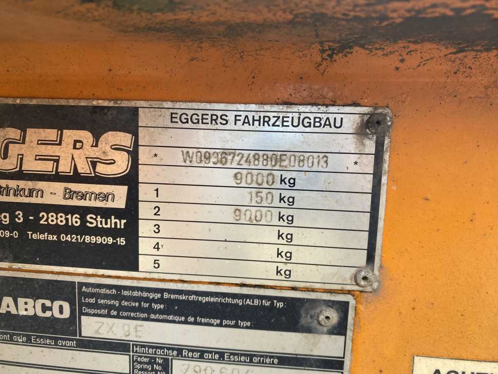 Eggers / für Ballastgewichte - Dropside/ Flatbed trailer: picture 3 Eggers / für Ballastgewichte - Dropside/ Flatbed trailer: picture 3