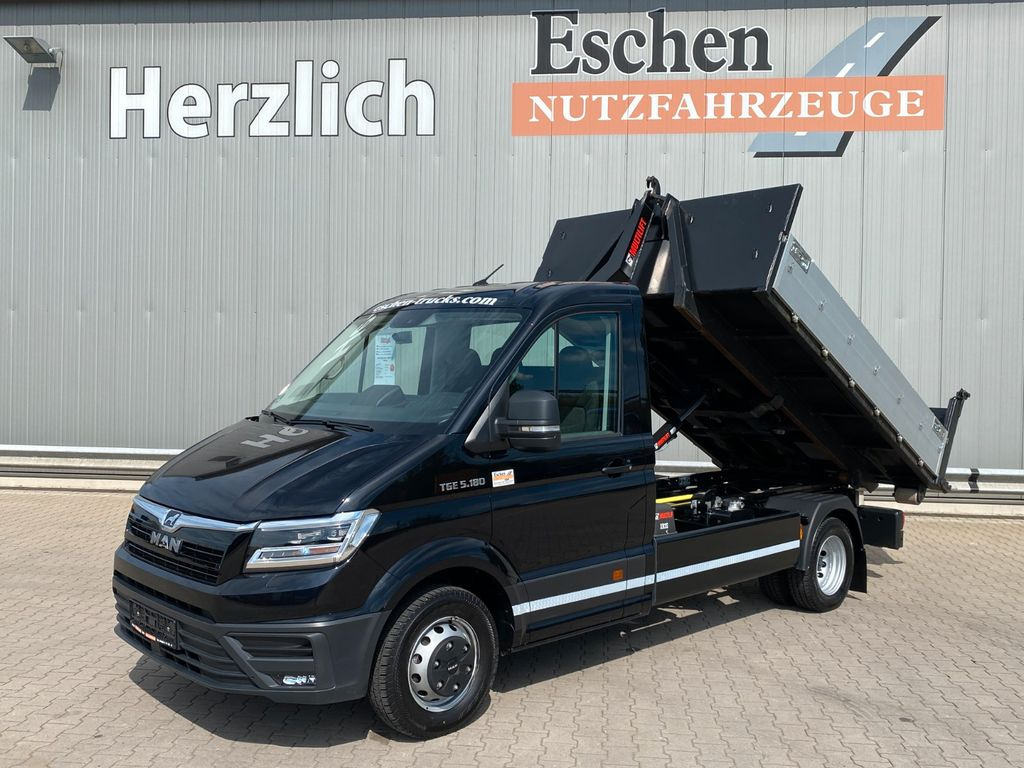 MAN TGE 5.180|HIAB Multiflift XR 35 + Cont.*3x Sitze - Hook lift truck: picture 1 MAN TGE 5.180|HIAB Multiflift XR 35 + Cont.*3x Sitze - Hook lift truck: picture 1