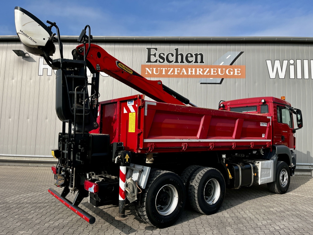 Tipper, Crane truck MAN TGS 26.460 6x4 BB / Palfinger M12L83 Kran: picture 6