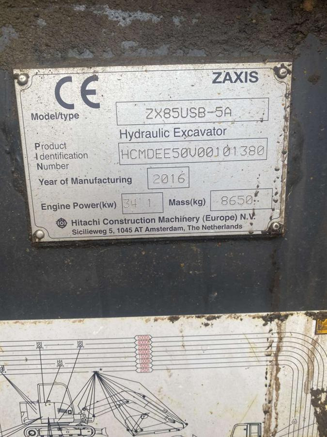 Hitachi ZX85USB-5A - Crawler excavator: picture 4 Hitachi ZX85USB-5A - Crawler excavator: picture 4