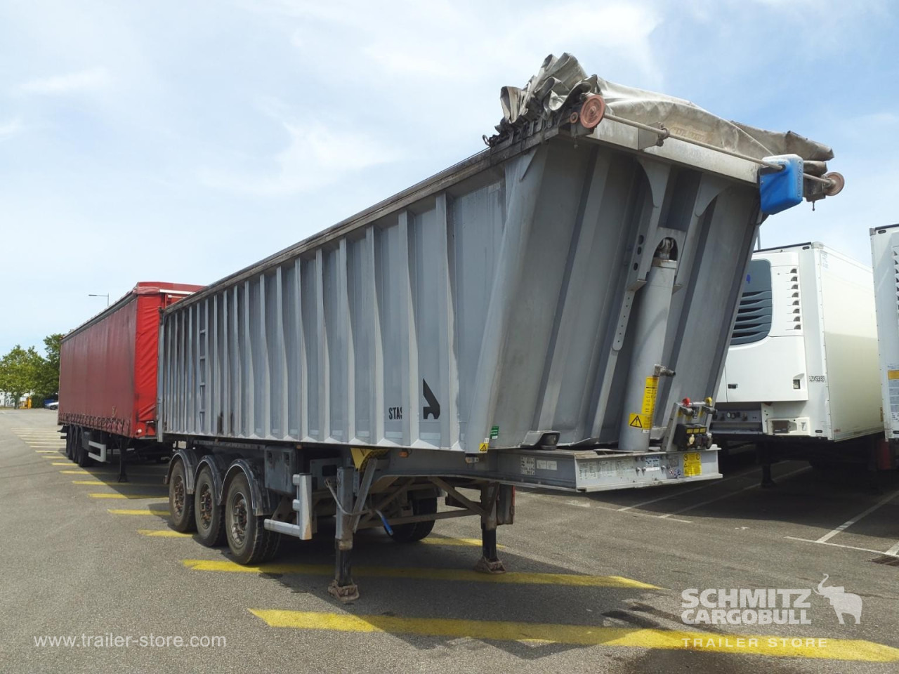 STAS Tipper Alu-square sided body - Tipper semi-trailer: picture 1 STAS Tipper Alu-square sided body - Tipper semi-trailer: picture 1