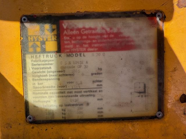 Hyster H 70 C - Telescopic handler: picture 5 Hyster H 70 C - Telescopic handler: picture 5