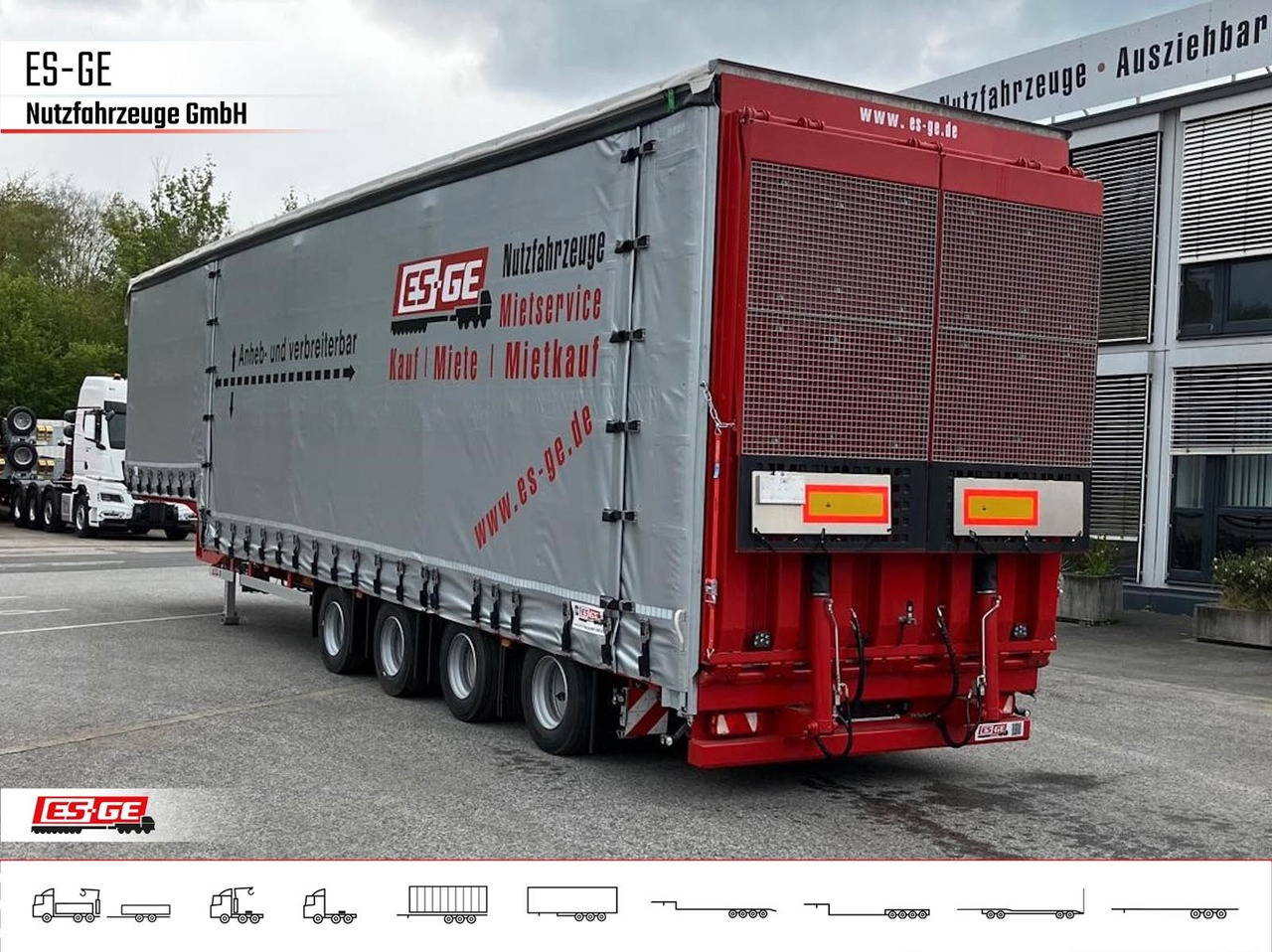 Dinkel 4-Achs-Jumbotieflader - doppelte Rampen Dinkel 4-Achs-Jumbotieflader - doppelte Rampen - Low loader semi-trailer: picture 1 Dinkel 4-Achs-Jumbotieflader - doppelte Rampen Dinkel 4-Achs-Jumbotieflader - doppelte Rampen - Low loader semi-trailer: picture 1