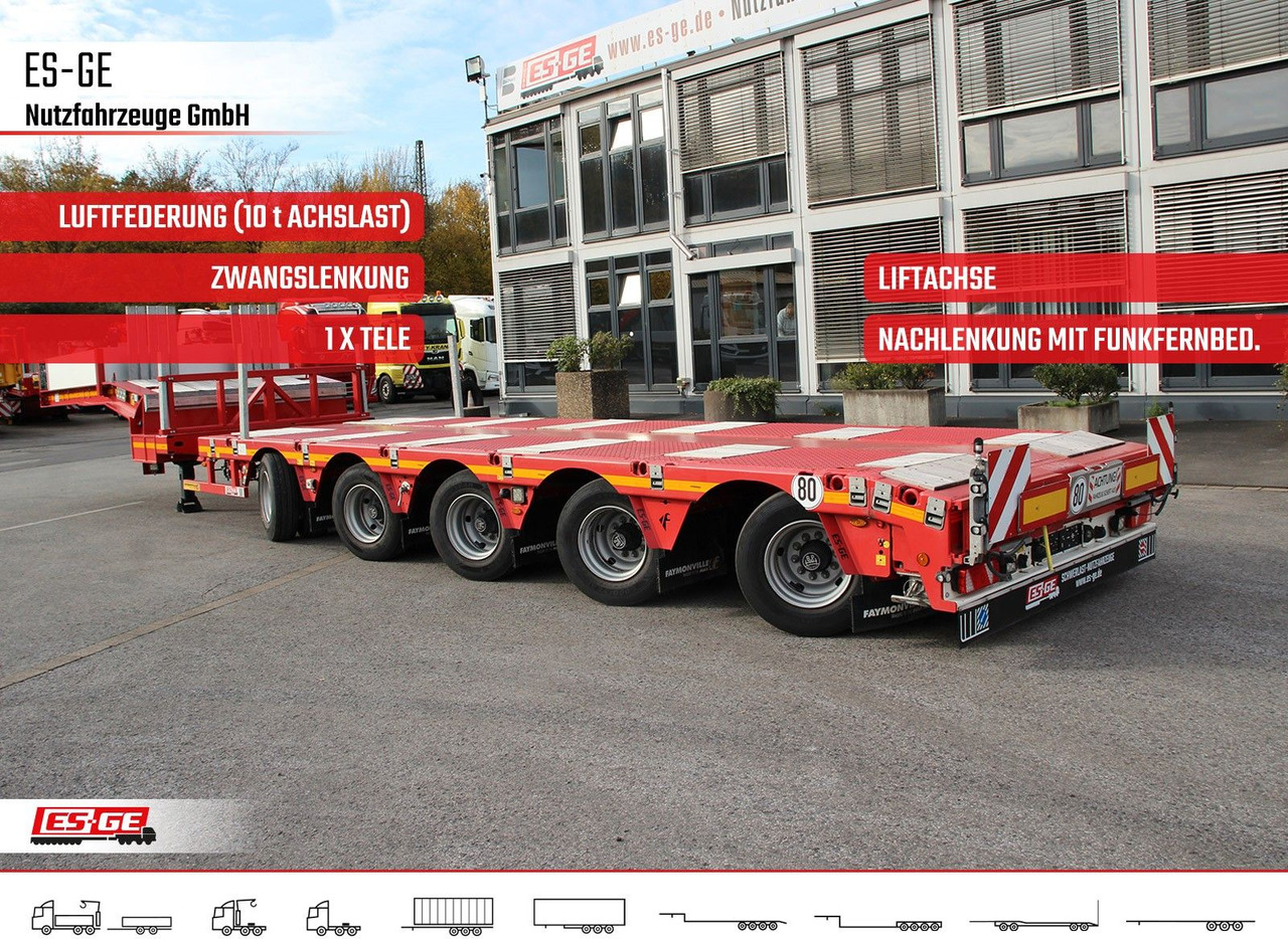 Faymonville Multimax Satteltieflader - hydr. gelenkt - Low loader semi-trailer: picture 1 Faymonville Multimax Satteltieflader - hydr. gelenkt - Low loader semi-trailer: picture 1