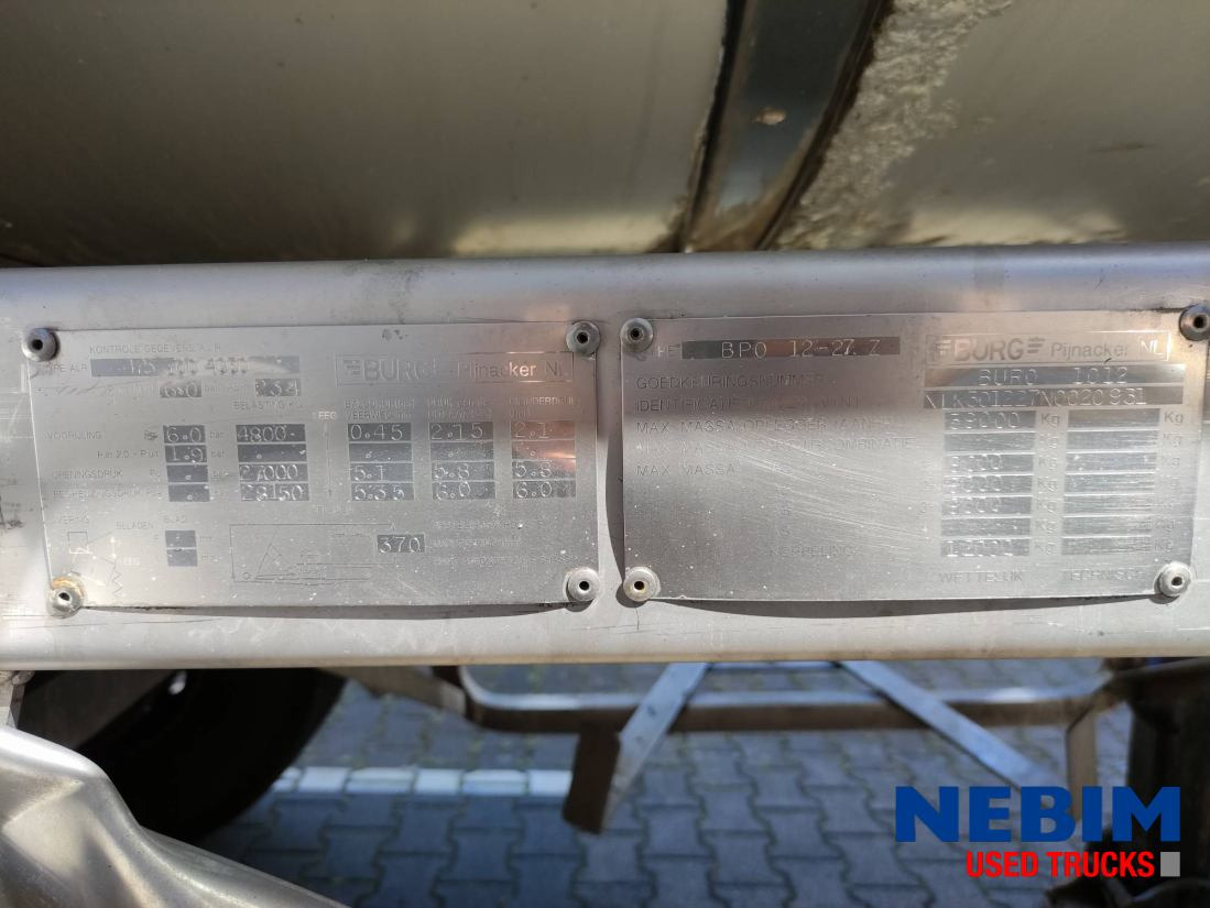 Burg BPO 12-27 Z - Tank 26.165 Ltr - Tank semi-trailer: picture 4 Burg BPO 12-27 Z - Tank 26.165 Ltr - Tank semi-trailer: picture 4