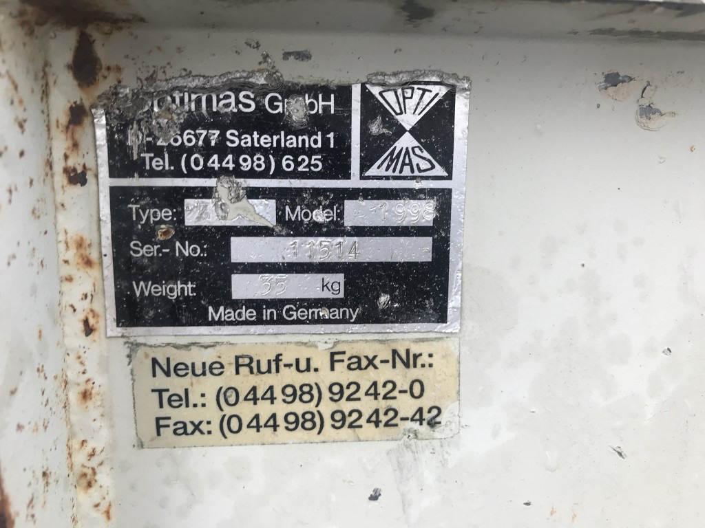 Attachment for Construction machinery Optimas Abziehhobel ZO75, Modell 1998: picture 1