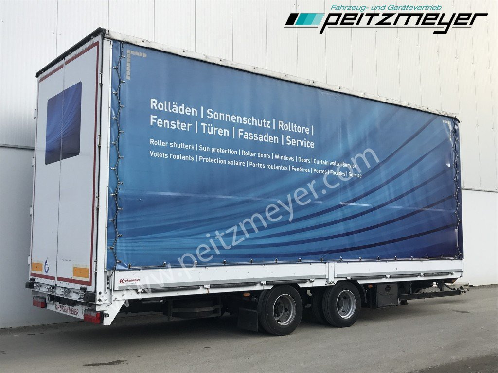 KRUKENMEIER Jumboanhänger TLPS 16,4, Hubdach, Edscha, verzinkt RSAB - Dropside/ Flatbed trailer: picture 1 KRUKENMEIER Jumboanhänger TLPS 16,4, Hubdach, Edscha, verzinkt RSAB - Dropside/ Flatbed trailer: picture 1