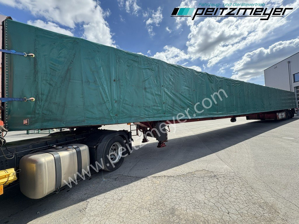 NOOTEBOOM ( NL ) Pritschenauflieger ausziehbar OVB-48-03V hydr. gelenkt Fernsteuerung, 26,35 m unter Plane - Curtainsider semi-trailer: picture 3 NOOTEBOOM ( NL ) Pritschenauflieger ausziehbar OVB-48-03V hydr. gelenkt Fernsteuerung, 26,35 m unter Plane - Curtainsider semi-trailer: picture 3