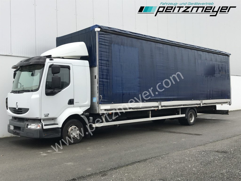 RENAULT (F) Midlum 220.12 Maxi Pritsche 9,5 m MAXI - Curtainsider truck: picture 1 RENAULT (F) Midlum 220.12 Maxi Pritsche 9,5 m MAXI - Curtainsider truck: picture 1