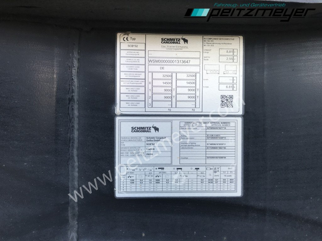 Tipper semi-trailer SCHMITZ 2 Achs Kippauflieger SCB S 2 Stahl/Stahl: picture 14