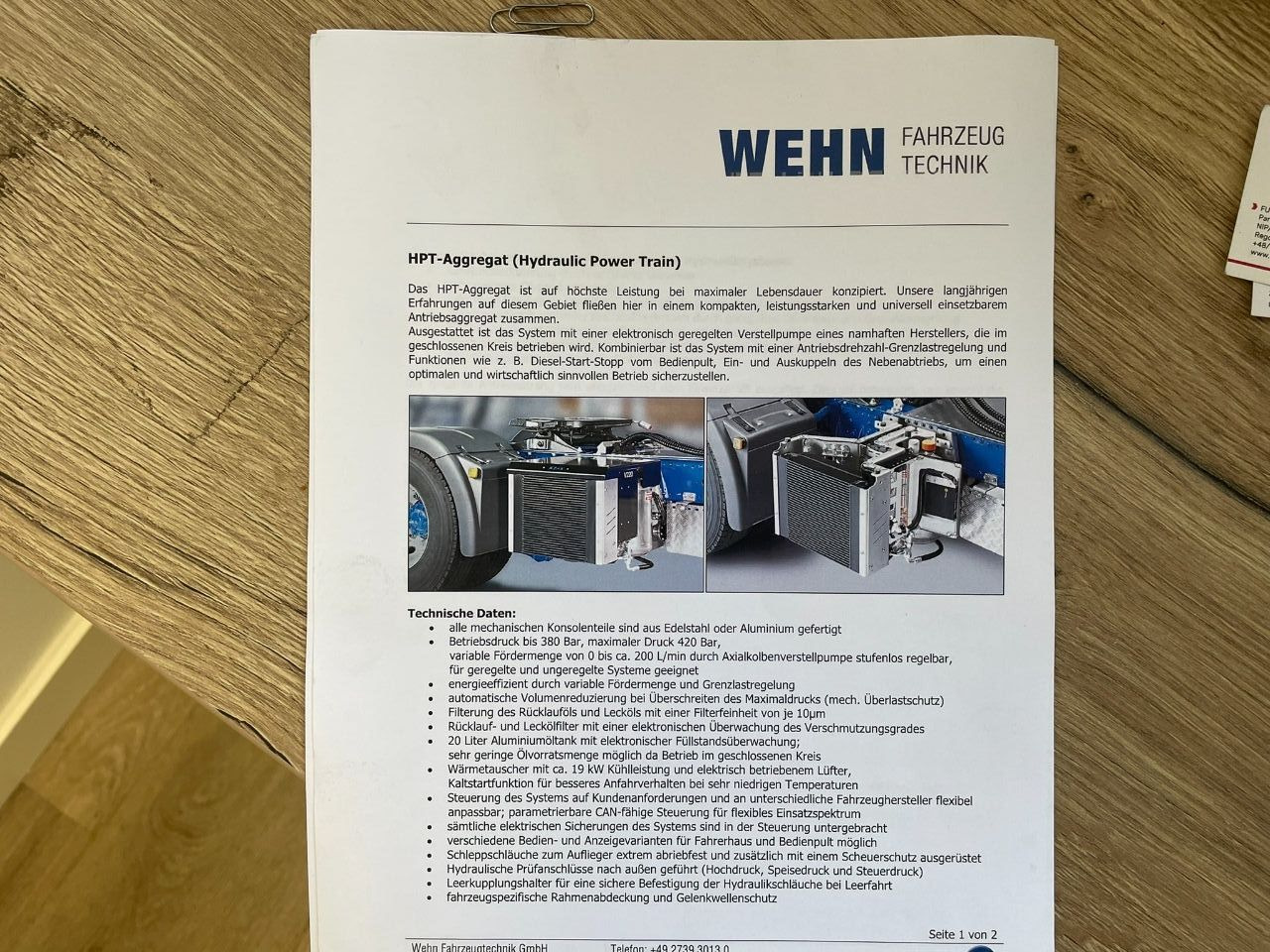 International Wehn Hydraulic Power Train 380 Bar 220l/min agri farm - Generator set: picture 5 International Wehn Hydraulic Power Train 380 Bar 220l/min agri farm - Generator set: picture 5