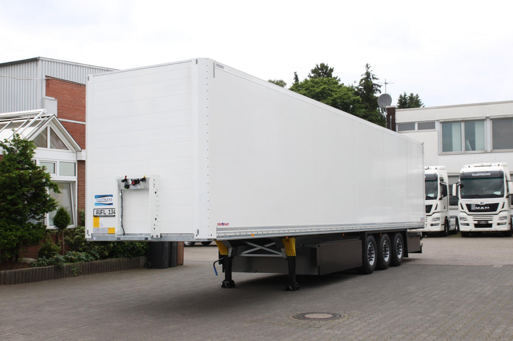 SCHMITZ Koffer    DS Liftachse 4x Pal.-Kasten NEU ! - Closed box semi-trailer: picture 1 SCHMITZ Koffer    DS Liftachse 4x Pal.-Kasten NEU ! - Closed box semi-trailer: picture 1