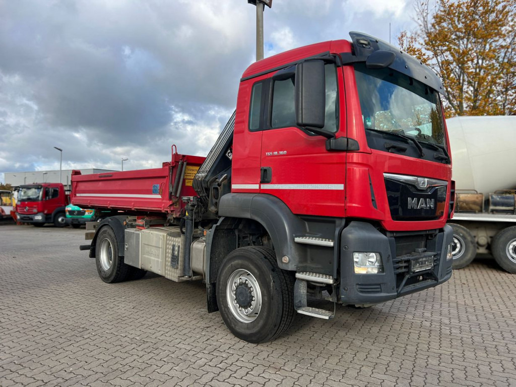 MAN TG-S 2-Achs Allradkipper Kran 18.360 4x4 BL Funk - Tipper, Crane truck: picture 2 MAN TG-S 2-Achs Allradkipper Kran 18.360 4x4 BL Funk - Tipper, Crane truck: picture 2