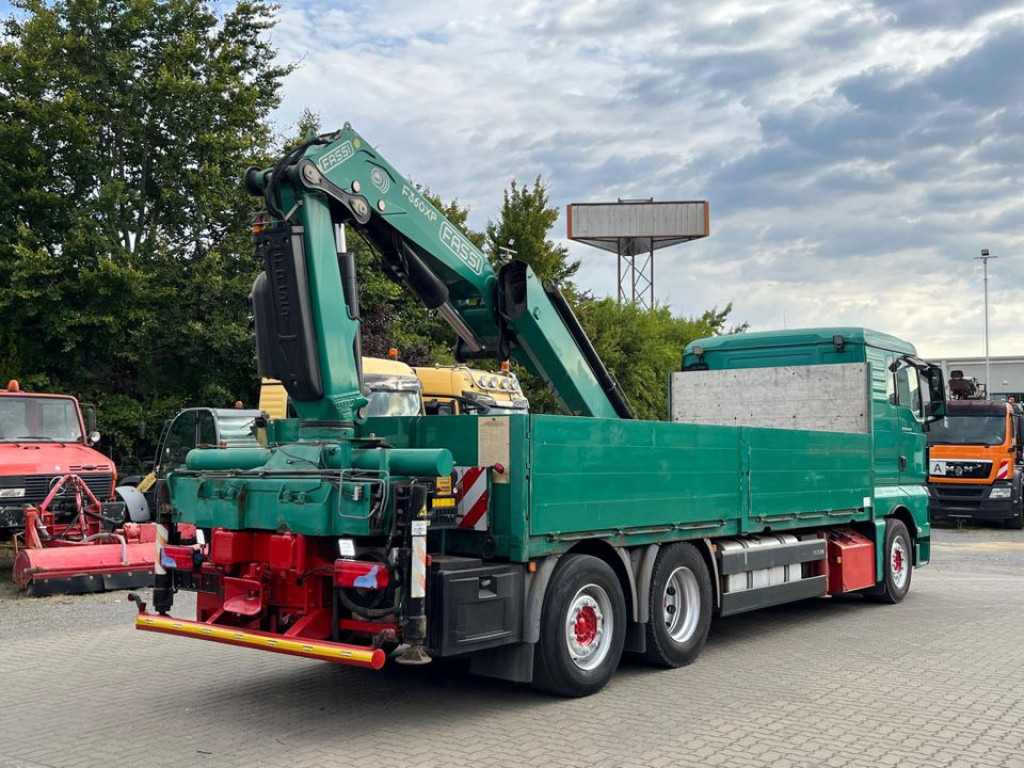 Dropside/ Flatbed truck, Crane truck MAN TG-X 26.440 6x2-2 BL Pritsche Heckkran Fassi 360 36m to, Lenk Lift: picture 11