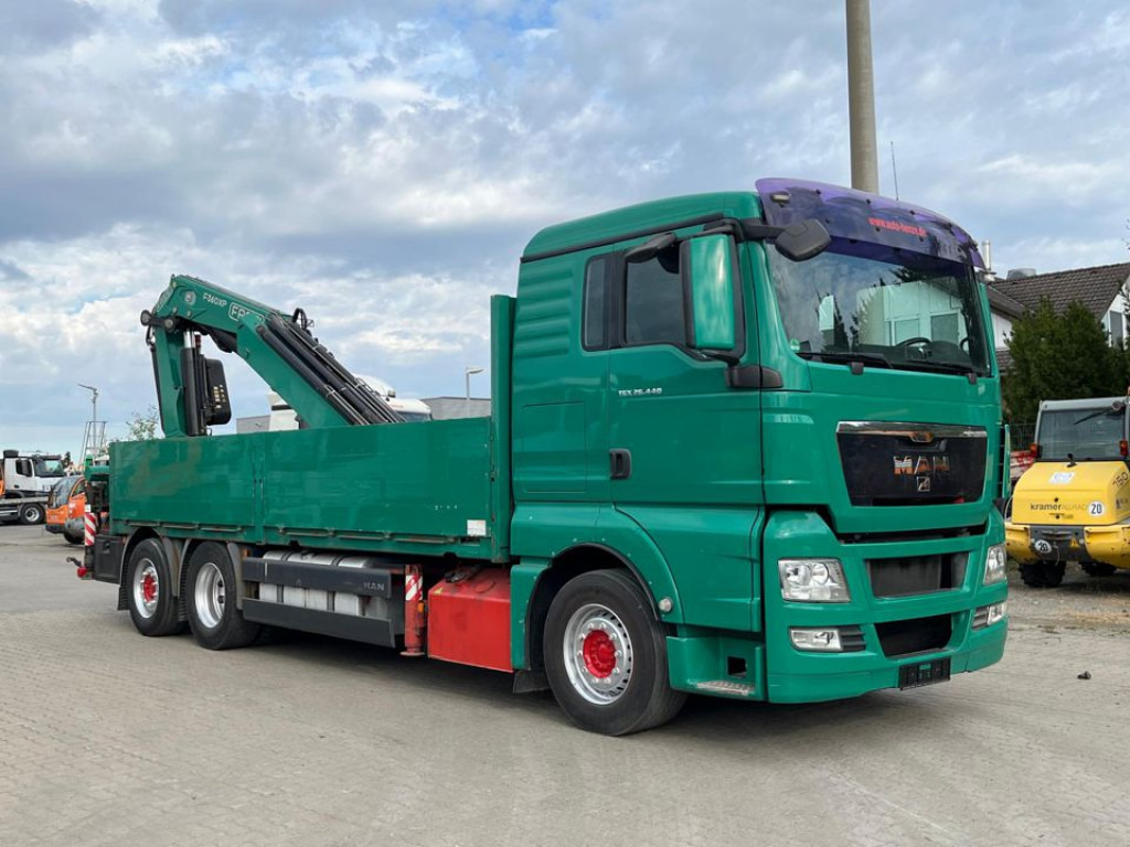 Dropside/ Flatbed truck, Crane truck MAN TG-X 26.440 6x2-2 BL Pritsche Heckkran Fassi 360 36m to, Lenk Lift: picture 7