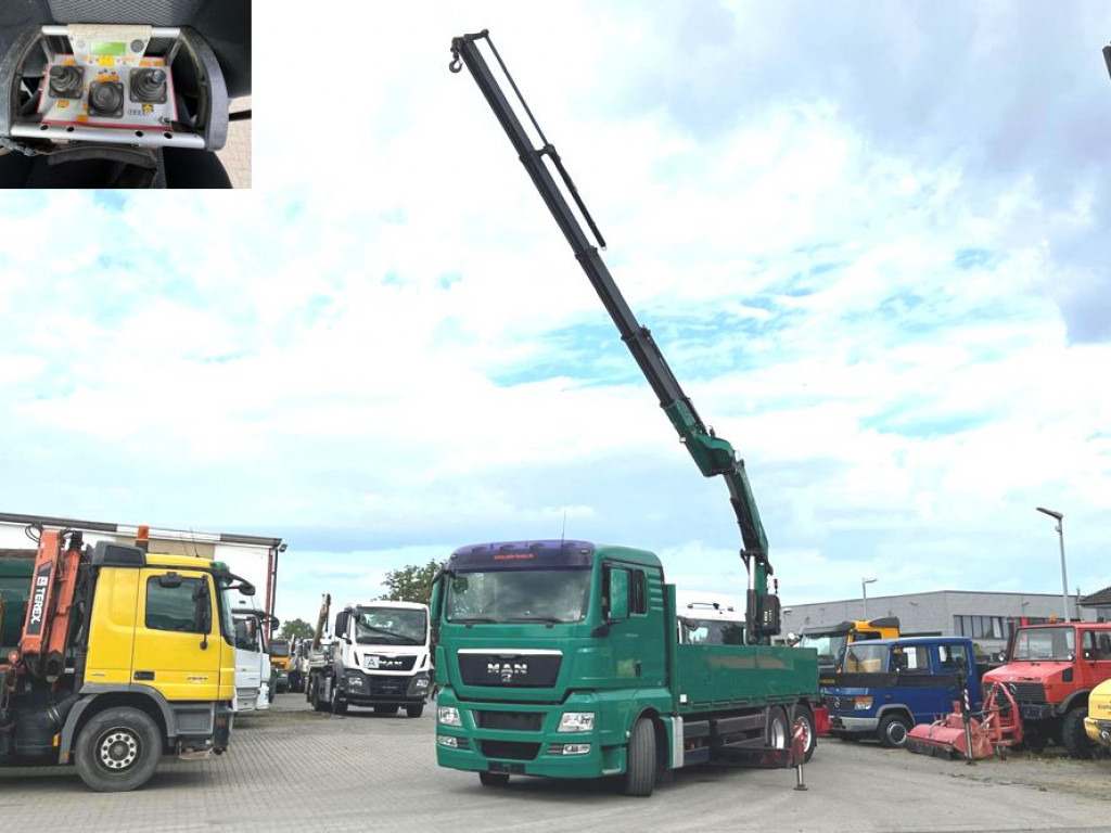 Dropside/ Flatbed truck, Crane truck MAN TG-X 26.440 6x2-2 BL Pritsche Heckkran Fassi 360 36m to, Lenk Lift: picture 8