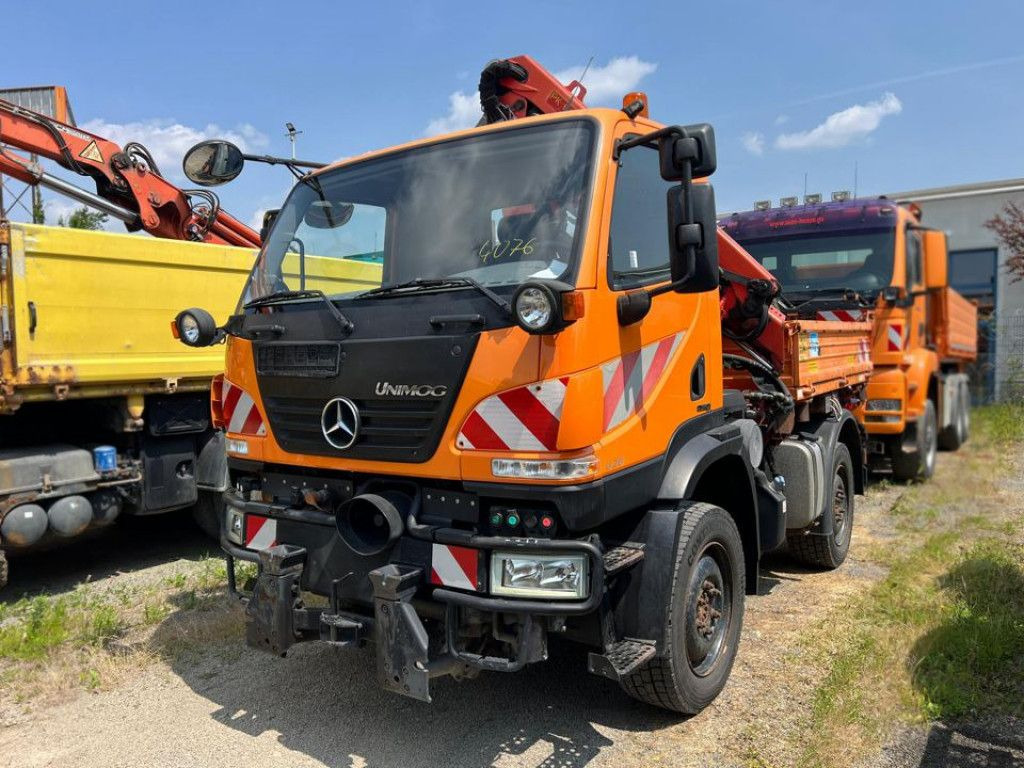 Mercedes-Benz Unimog U20 2-Achs Allradkipper Kran Palfinger Kr - Tipper, Crane truck: picture 5 Mercedes-Benz Unimog U20 2-Achs Allradkipper Kran Palfinger Kr - Tipper, Crane truck: picture 5