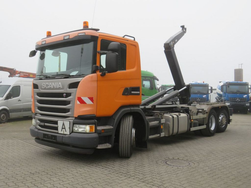 Scania G 410 LB 6x2*4HNA Abrollkipper Lift+Lenkachse 28 - Hook lift truck: picture 1 Scania G 410 LB 6x2*4HNA Abrollkipper Lift+Lenkachse 28 - Hook lift truck: picture 1