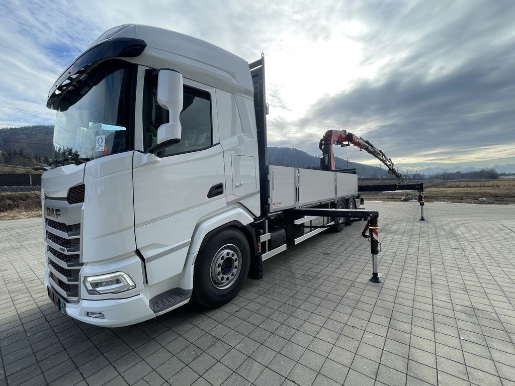 Dropside/ Flatbed truck, Crane truck DAF XF 480 FAN Kranwagen: picture 12