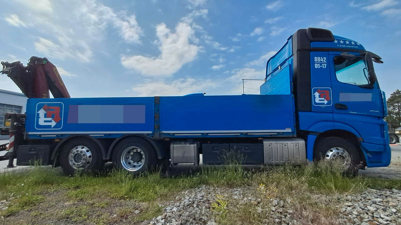 Mercedes-Benz ACTROS 2545 6x2 Pritsche Kran Palfinger PK20001K - Dropside/ Flatbed truck, Crane truck: picture 1 Mercedes-Benz ACTROS 2545 6x2 Pritsche Kran Palfinger PK20001K - Dropside/ Flatbed truck, Crane truck: picture 1