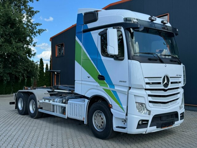 Mercedes-Benz ACTROS 2658 6x2 Abrollkipper MEILLER RK 26.67K - Hook lift truck: picture 1 Mercedes-Benz ACTROS 2658 6x2 Abrollkipper MEILLER RK 26.67K - Hook lift truck: picture 1