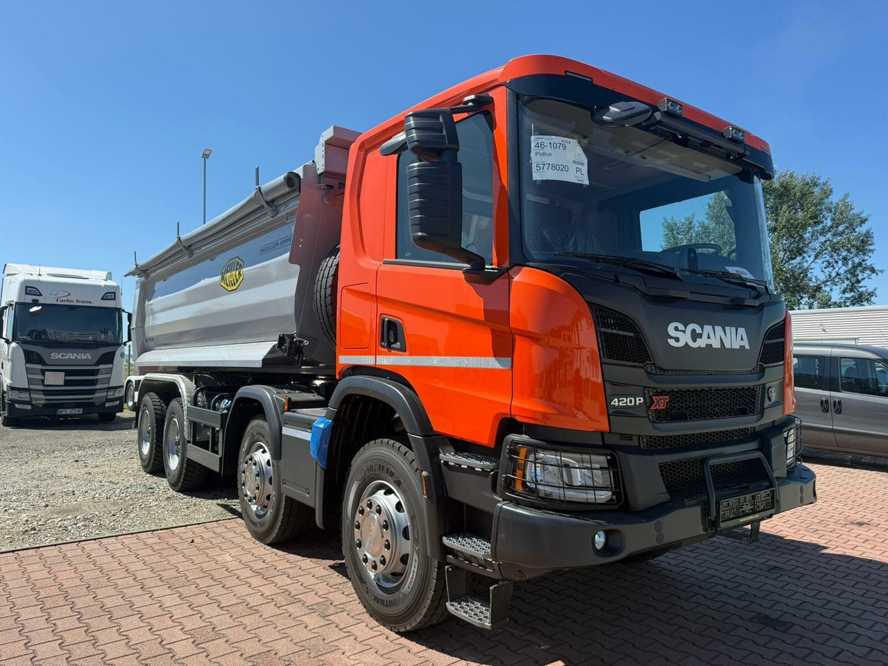 Scania P 420 8x4 Kipper Meiller Euro 6 - Skip loader truck: picture 2 Scania P 420 8x4 Kipper Meiller Euro 6 - Skip loader truck: picture 2