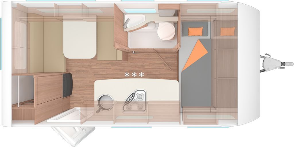 Weinsberg CaraOne 420 QD Auflastung 1350 kg - Caravan: picture 2 Weinsberg CaraOne 420 QD Auflastung 1350 kg - Caravan: picture 2