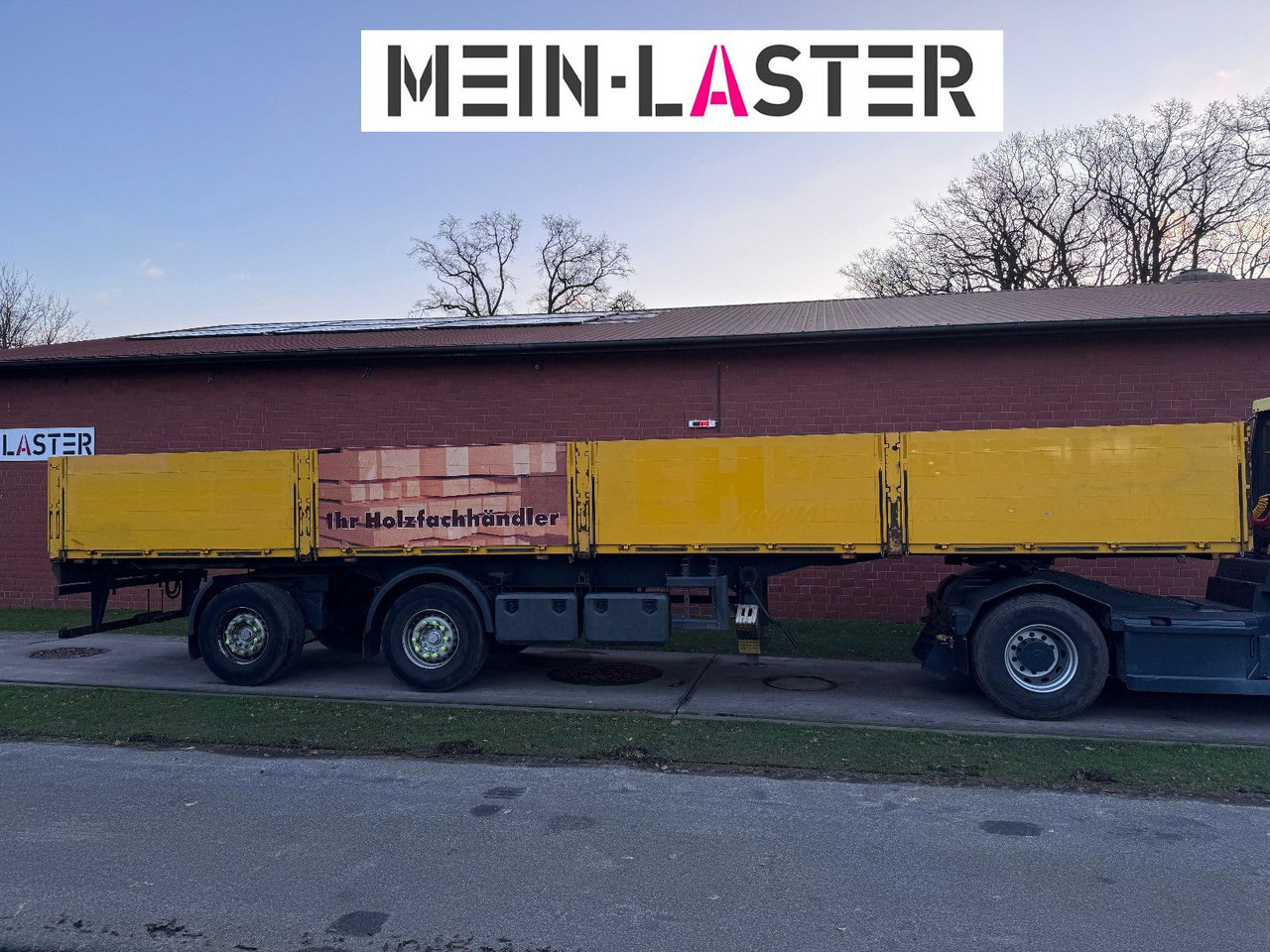 Ackermann Baustoffpritsche 11.5-13 m Lenkachse NL 19t - Dropside/ Flatbed semi-trailer: picture 3 Ackermann Baustoffpritsche 11.5-13 m Lenkachse NL 19t - Dropside/ Flatbed semi-trailer: picture 3