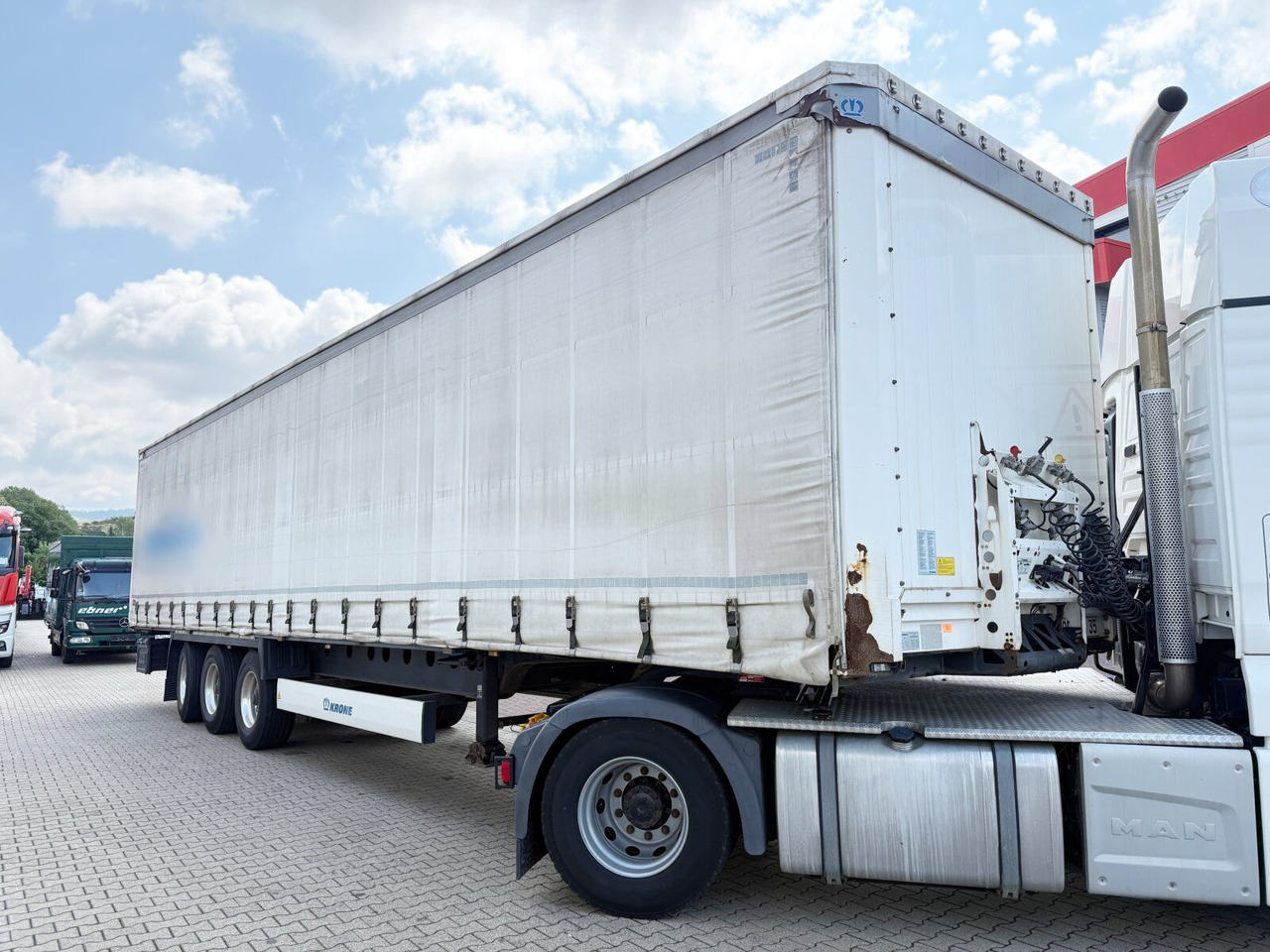 Krone SDP 27 eLCL10-CS Coil Liner SDP 27 eLCL10-CS Coil Liner, Coilmulde, Liftachse, Nachlauflenkachse, Edscha - Dropside/ Flatbed semi-trailer: picture 2 Krone SDP 27 eLCL10-CS Coil Liner SDP 27 eLCL10-CS Coil Liner, Coilmulde, Liftachse, Nachlauflenkachse, Edscha - Dropside/ Flatbed semi-trailer: picture 2