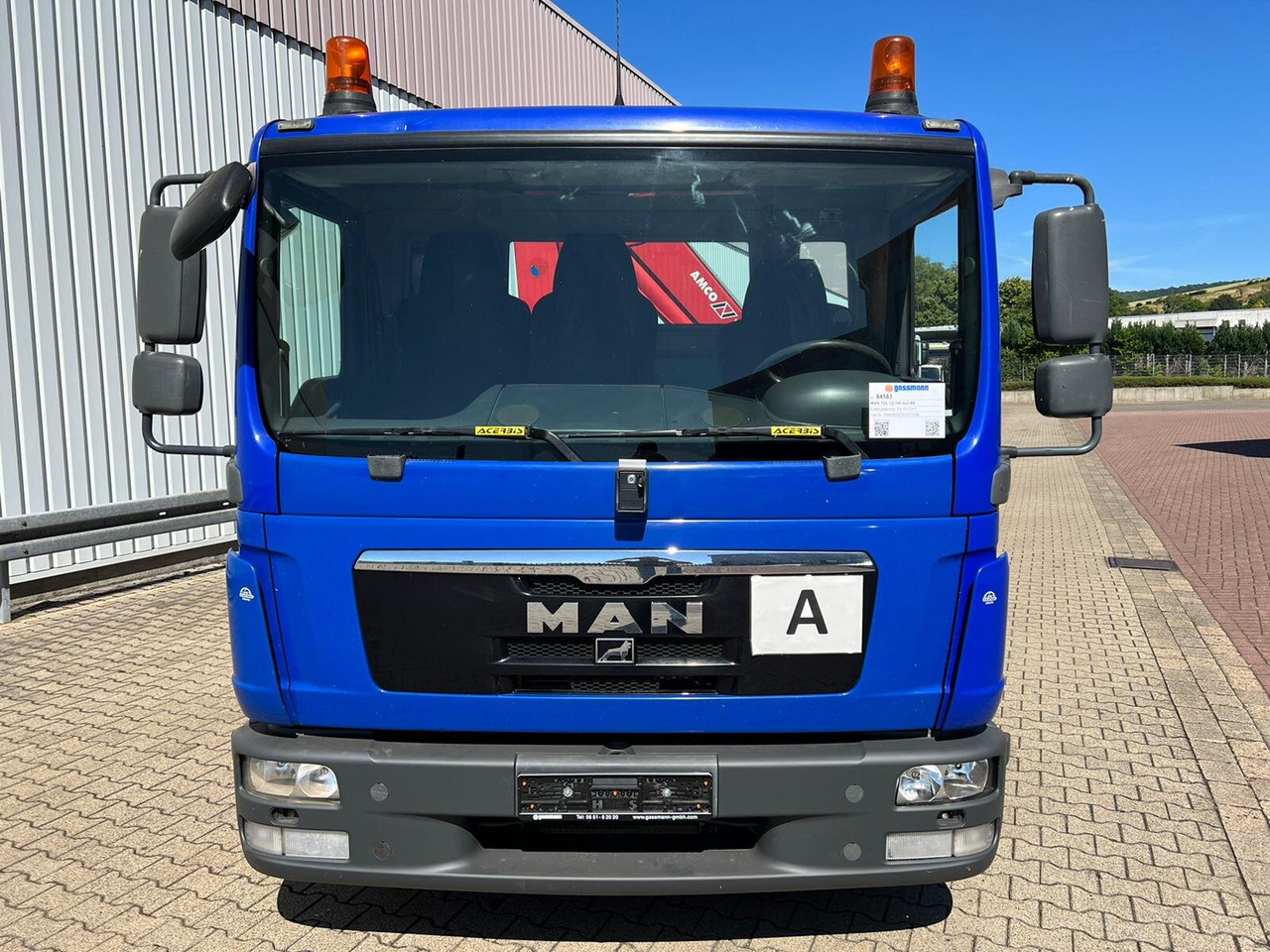 Hook lift truck, Crane truck MAN TGL 12.180/210 4x2 BB TGL 12.180/210 4x2 BB, City-Abroller, Kran AMCO VEBA 807N2S: picture 8