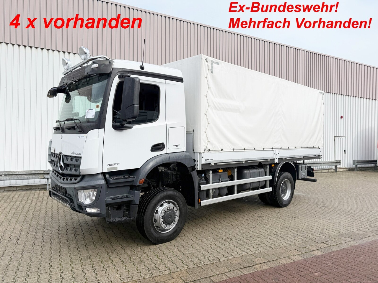 Mercedes-Benz Arocs 1827 A 4x4 Arocs 1827 A 4x4, Ex-! - Dropside/ Flatbed truck: picture 1 Mercedes-Benz Arocs 1827 A 4x4 Arocs 1827 A 4x4, Ex-! - Dropside/ Flatbed truck: picture 1