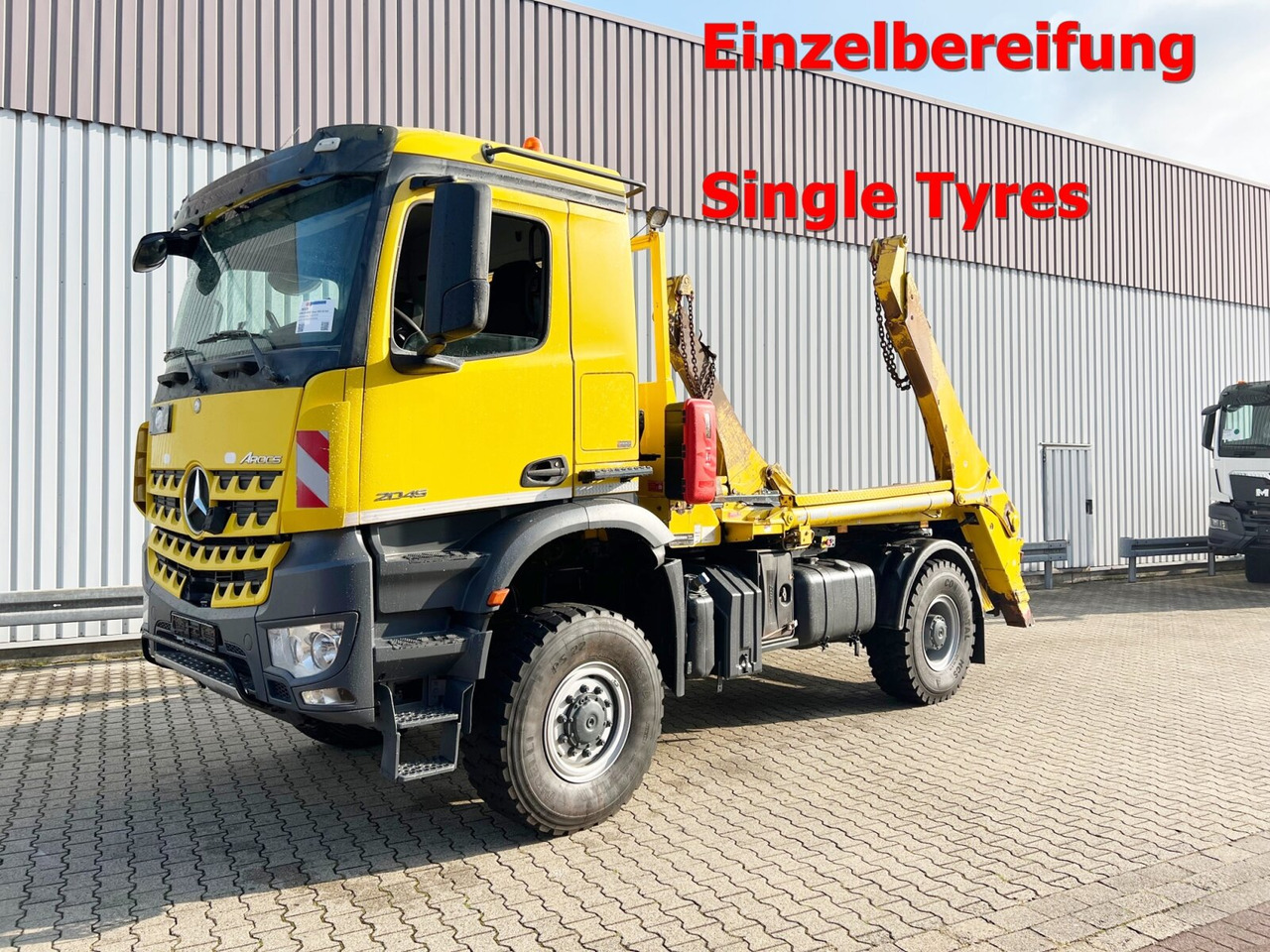 Mercedes-Benz Arocs 2045 AK 4x4 Arocs 2045 AK 4x4, GROUNDER, Funk - Skip loader truck: picture 1 Mercedes-Benz Arocs 2045 AK 4x4 Arocs 2045 AK 4x4, GROUNDER, Funk - Skip loader truck: picture 1