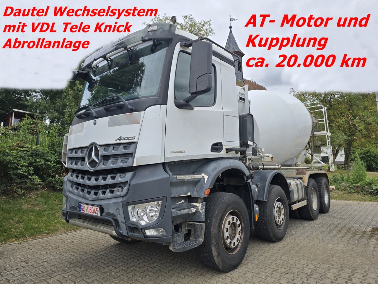 Mercedes-Benz Arocs 3240/8x4 Arocs 3240/8x4, 9 cbm Liebherr HTM 904 F - Concrete mixer truck: picture 1 Mercedes-Benz Arocs 3240/8x4 Arocs 3240/8x4, 9 cbm Liebherr HTM 904 F - Concrete mixer truck: picture 1