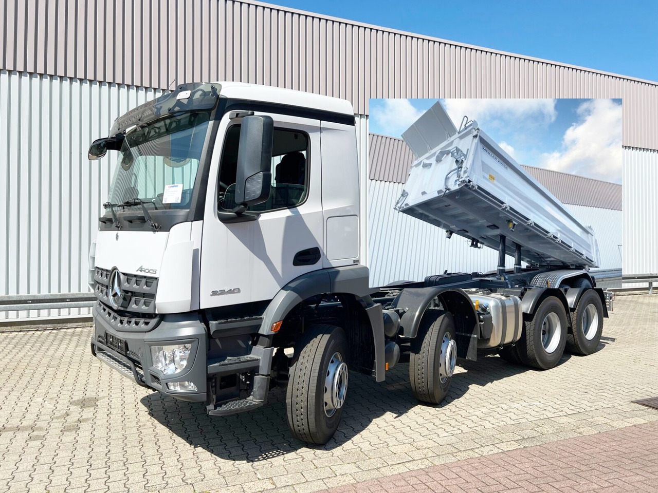Mercedes-Benz Arocs 3240 8x4 Arocs 3240 8x4, Meiller 3-Seiten Kipper, ca. 14m³ - Tipper: picture 1 Mercedes-Benz Arocs 3240 8x4 Arocs 3240 8x4, Meiller 3-Seiten Kipper, ca. 14m³ - Tipper: picture 1