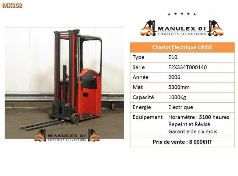 Linde E10 - Electric forklift: picture 2 Linde E10 - Electric forklift: picture 2
