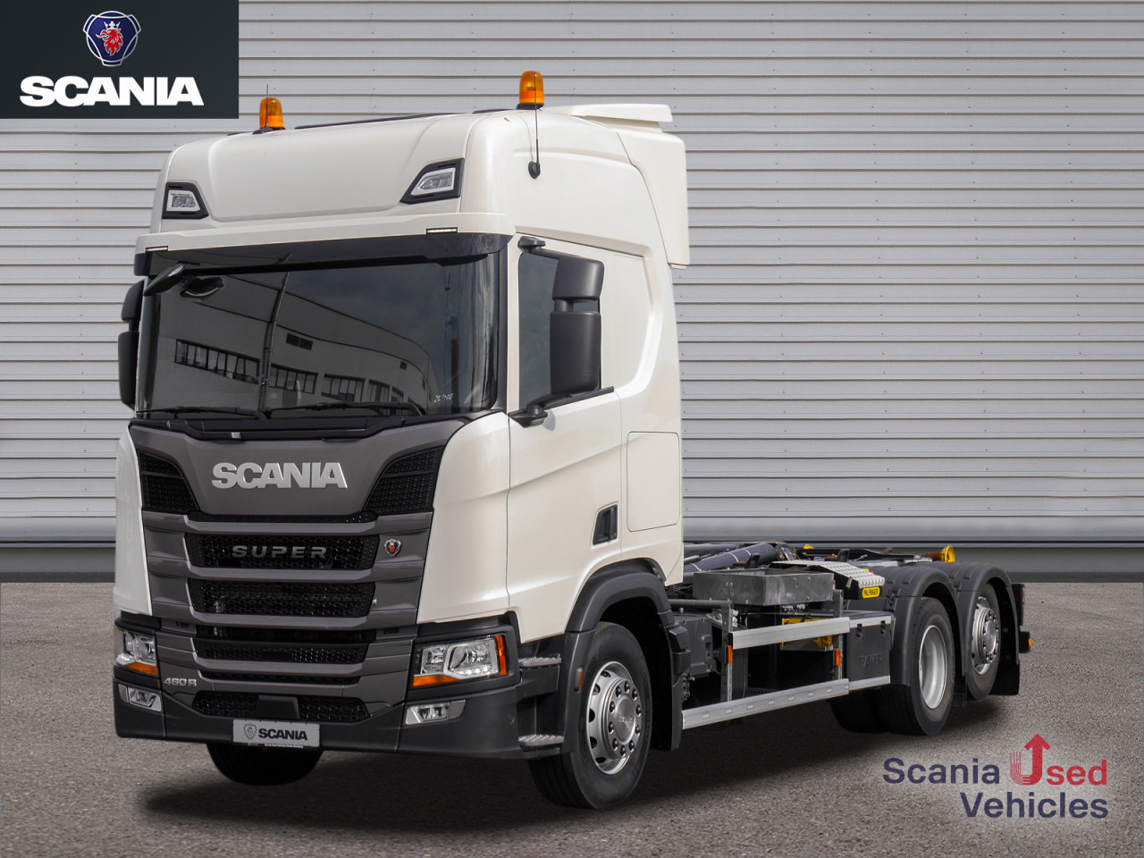 SCANIA R 460 B6x2*4NA - SUPER - PALFINGER PH T 20 - Hook lift truck: picture 1 SCANIA R 460 B6x2*4NA - SUPER - PALFINGER PH T 20 - Hook lift truck: picture 1