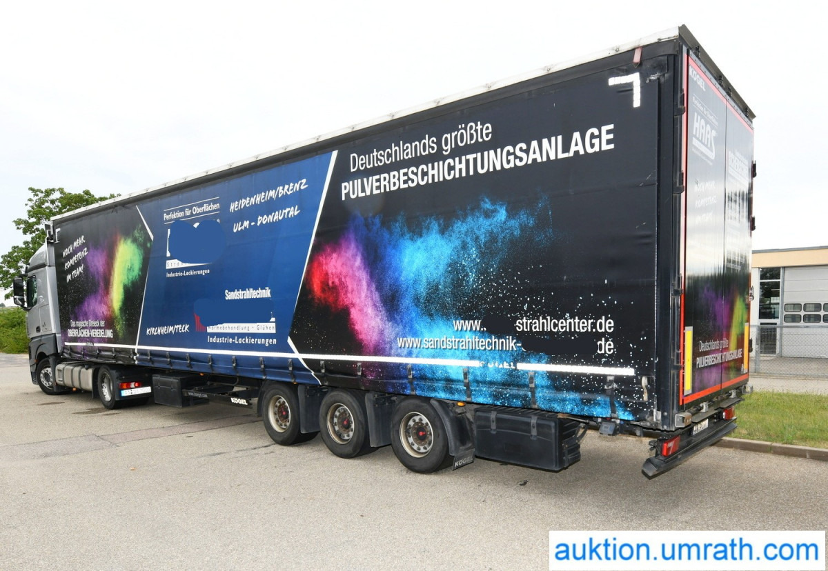 Kögel S24-1 Mega Liner Curtainsider Schiebeplane Edscha- Schiebeverdeck Sattelauflieger Auflieger - Curtainsider semi-trailer: picture 1 Kögel S24-1 Mega Liner Curtainsider Schiebeplane Edscha- Schiebeverdeck Sattelauflieger Auflieger - Curtainsider semi-trailer: picture 1