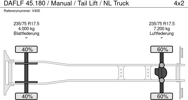 Box truck DAF LF 45.180 / Manual / Tail Lift / NL Truck: picture 17 Box truck DAF LF 45.180 / Manual / Tail Lift / NL Truck: picture 17
