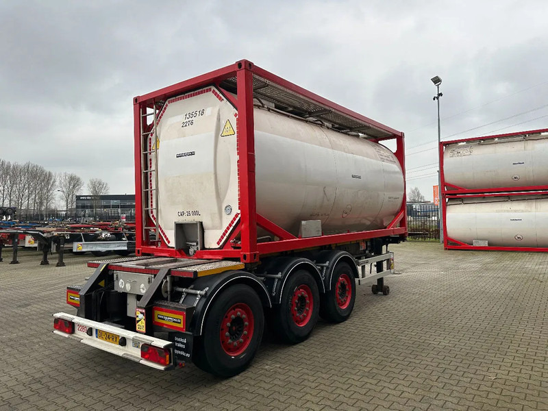 Burg 20FT ADR (EX/II, EX/III, FL, AT) Chassis + Tankcontainer 26.000L /3 baffels - Tank semi-trailer: picture 4 Burg 20FT ADR (EX/II, EX/III, FL, AT) Chassis + Tankcontainer 26.000L /3 baffels - Tank semi-trailer: picture 4