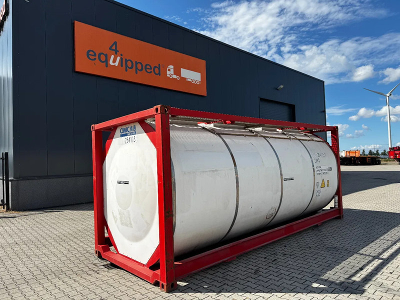 CIMC 20FT ISO, 25.050L / 1-COMP / 3 BAFFELS / T12 / 22K2 / 4 manholes / ADR valid until 11/2026 - Storage tank: picture 1 CIMC 20FT ISO, 25.050L / 1-COMP / 3 BAFFELS / T12 / 22K2 / 4 manholes / ADR valid until 11/2026 - Storage tank: picture 1