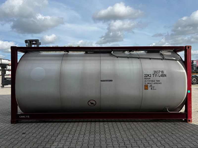 Storage tank CIMC UNUSED,  BOTH FOOD STUFF/CHEMICAL USE, 20FT ISO,  25.000L, L4BN, UN Portable, T11, test: 12-2026: picture 17