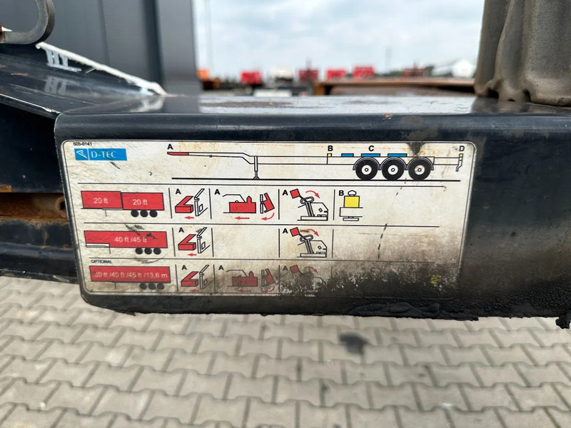 Leasing of D-Tec FLEXITRAILER, 45FT HC MULTI, SAF + drum, liftaxle, NL-chassis D-Tec FLEXITRAILER, 45FT HC MULTI, SAF + drum, liftaxle, NL-chassis: picture 13