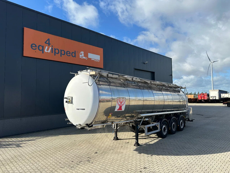 Feldbinder LEBENSMITTEL / LEVENSMIDDELEN FOOD / 33.500L / 3-COMP / PUMPE / INOX / NL-trailer / APK: 10-2026 - Tank semi-trailer: picture 1 Feldbinder LEBENSMITTEL / LEVENSMIDDELEN FOOD / 33.500L / 3-COMP / PUMPE / INOX / NL-trailer / APK: 10-2026 - Tank semi-trailer: picture 1